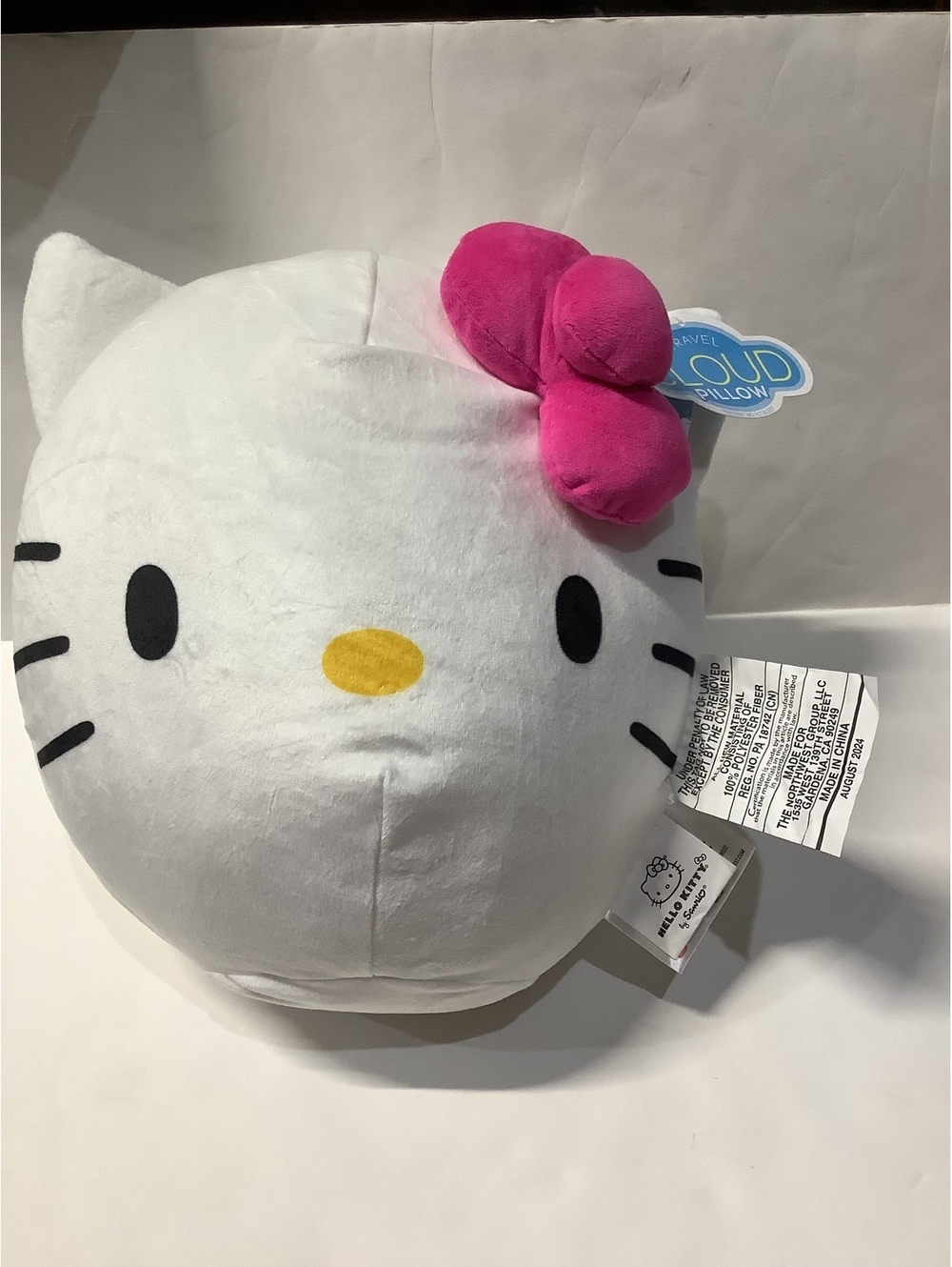 Hello Kitty Plush Pillow by Northwest Group, 14 Inch Soft Polyester Fiber Stuff